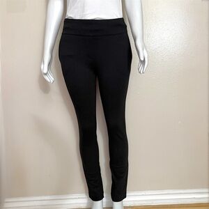 Dalia built in tummy control panel black pull on pants